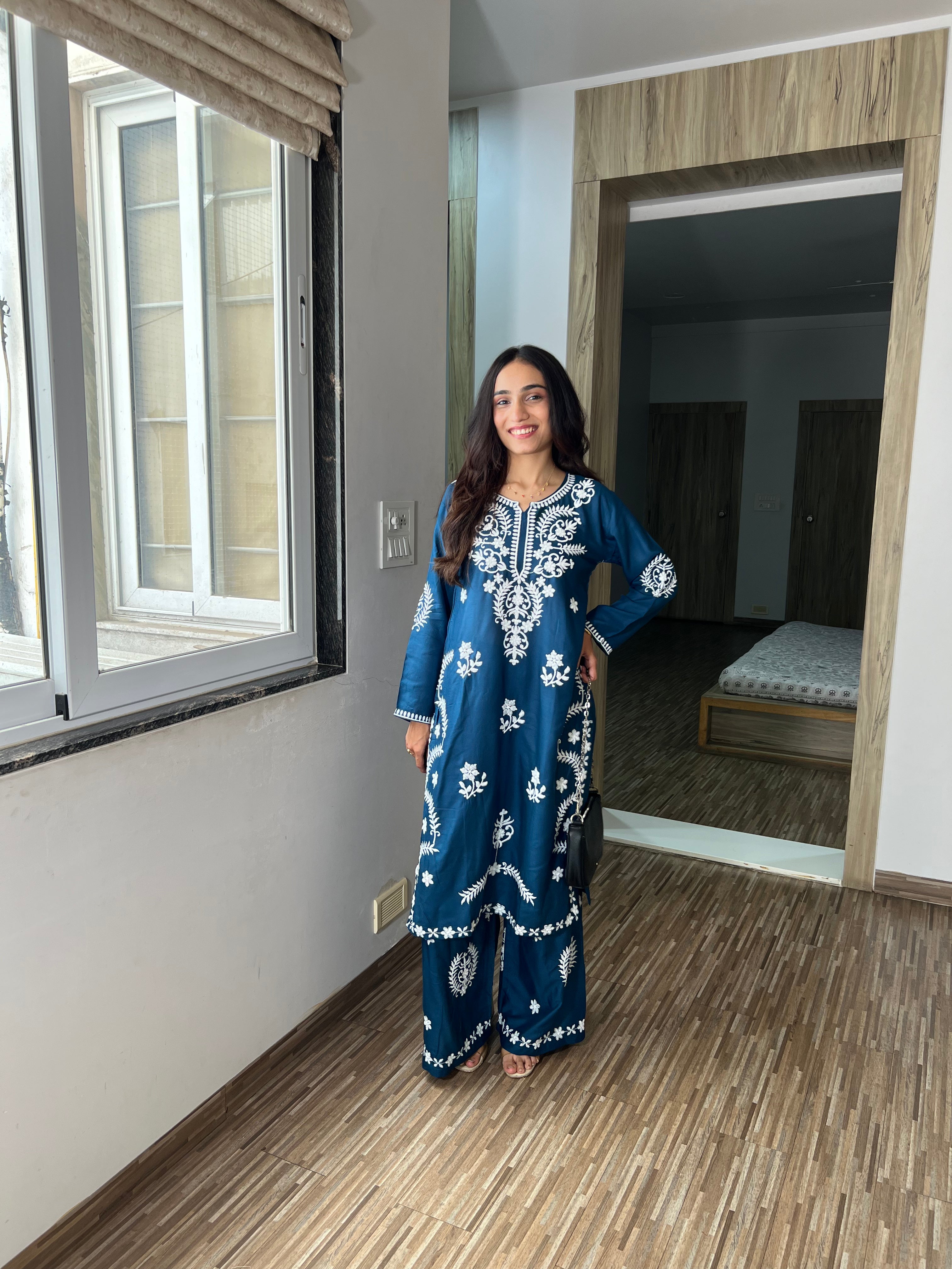 Firozi  Sitara Kurta Set – Elegant Ethnic Charm