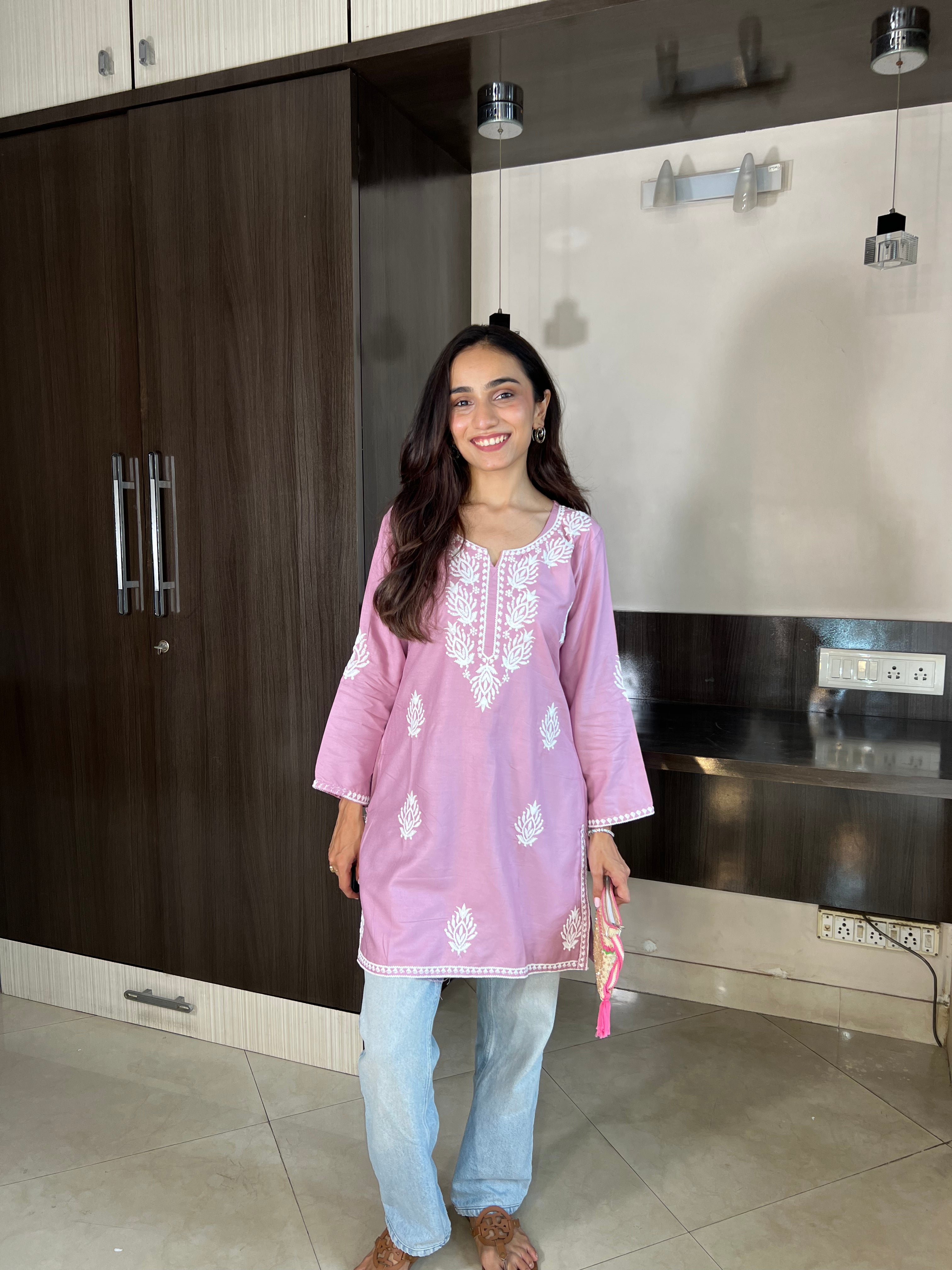Samaira Lavender Ethnic Kurta – Breezy & Elegant Wear